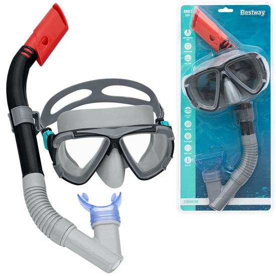 Bestway Mask with snorkel for swimming BLACK +14 24029