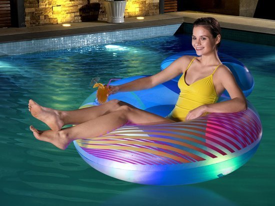 Bestway Neon LED inflatable chair 118x117cm 43252