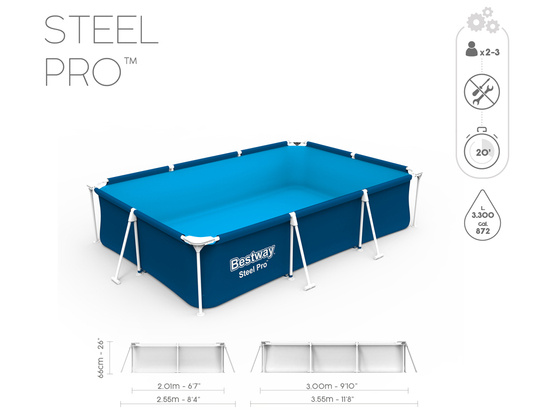 Bestway Pool rack 3,300L 300x201x66cm 56411