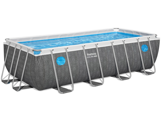 Bestway Splashview frame pool 488mx244cm gray rattan 10in1 561MB