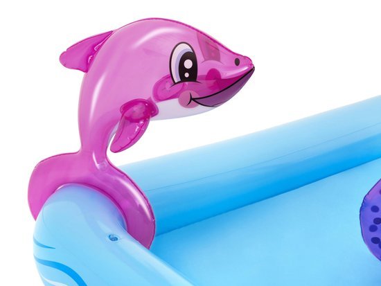 Bestway Swimming Pool Children's Paddling Pool Playground AQUARIUM + slide 53052