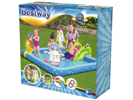 Bestway Swimming Pool Paddling Pool Water Playground KOSMOS + Slide + Cannon 53126