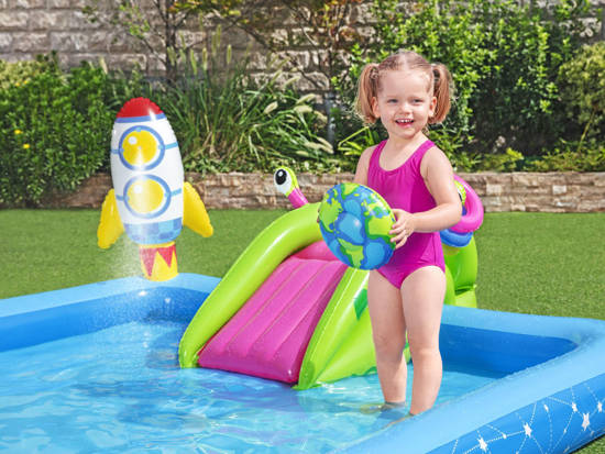 Bestway Swimming Pool Paddling Pool Water Playground KOSMOS + Slide + Cannon 53126