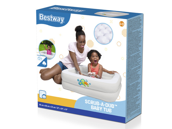 Bestway TRAVEL Inflatable Bathtub 2in1 Paddling Pool 51116