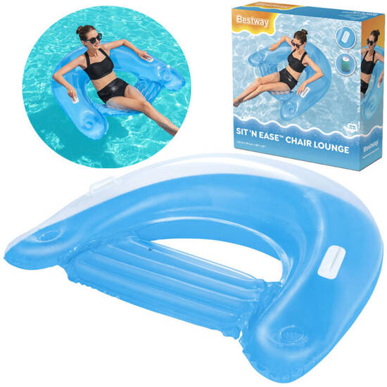 Bestway comfortable Inflatable swimming chair with handles 152 x 99 cm 43118