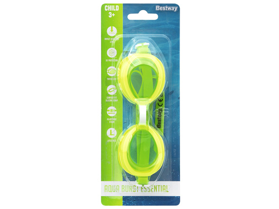 Bestway green glasses, goggles for swimming 3+ 21002
