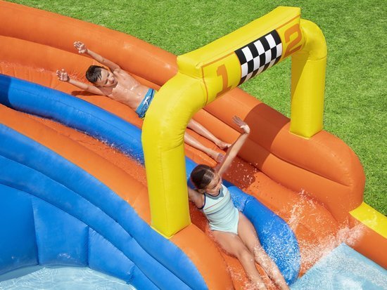 Bestway huge WATER PLAYGROUND 551x502x265cm slide wall 53377