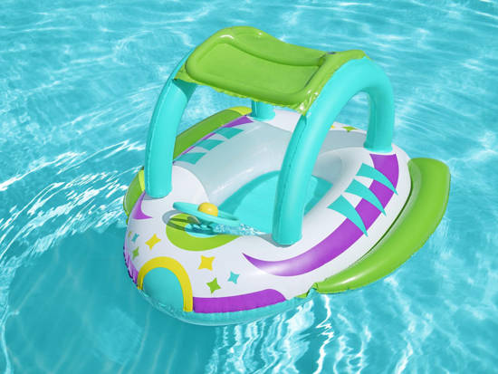 Bestway inflatable dinghy with canopy boat 34149