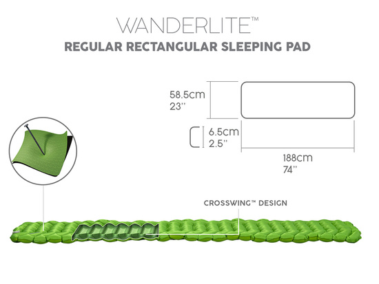 Bestway mattress pad for WanderLite sleeping bag 188 x 58.5 x 6.5 cm 69615