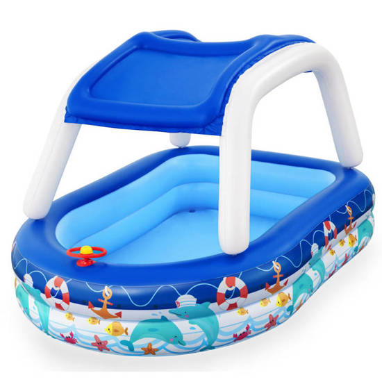 Bestway swimming pool with a visor, steering wheel, paddling pool 54370