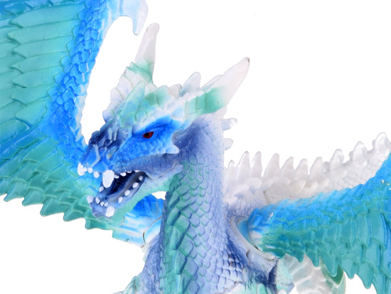 Blue and white Dragon figurine with movable wings ZA5017