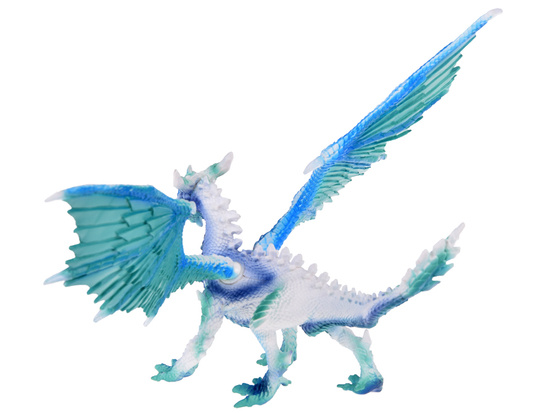 Blue and white Dragon figurine with movable wings ZA5017