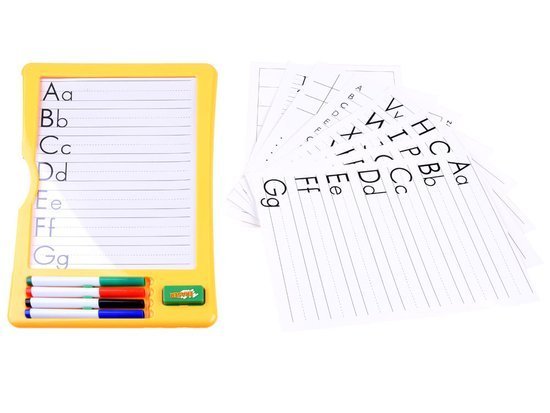 Board with felt-tip pens for learning to write LETTER TA0090