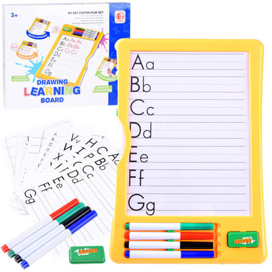 Board with felt-tip pens for learning to write LETTER TA0090