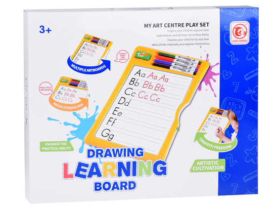 Board with felt-tip pens for learning to write LETTER TA0090