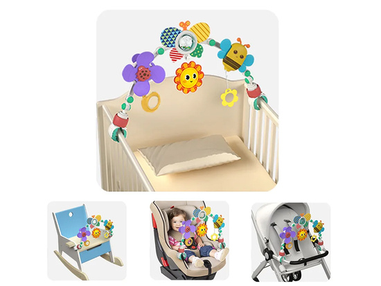 Bow bow for a stroller cot car seat toys ZA4311