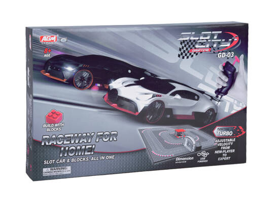 Bugatti Race Track with Blocks 2 Remote Control Cars! Super fun RC0664