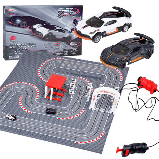 Bugatti Race Track with Blocks 2 Remote Control Cars! Super fun RC0664