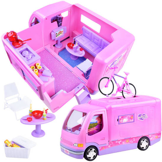 CAR for dolls Camper + bike ZA0164