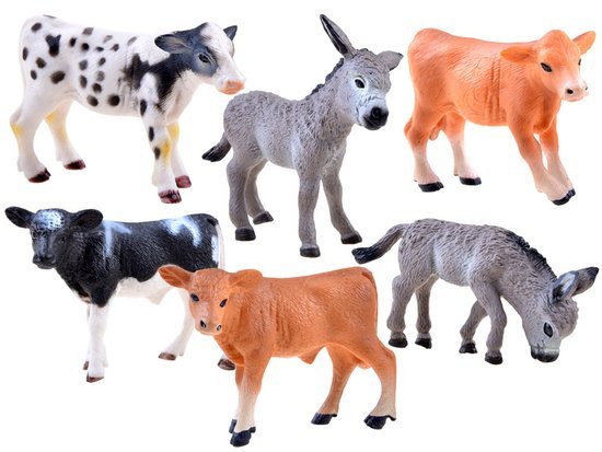 Calf donkey Domestic animals ZA3388 figurine
