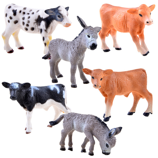 Calf donkey Domestic animals ZA3388 figurine