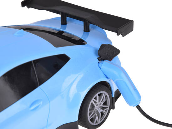 Car + charging station Electric car colored lights RC0687