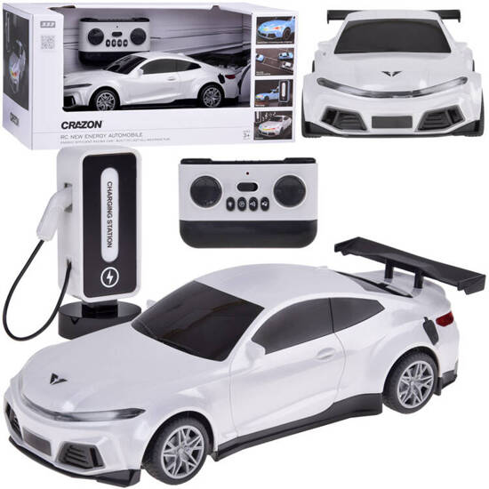 Car + charging station Electric car colored lights RC0687