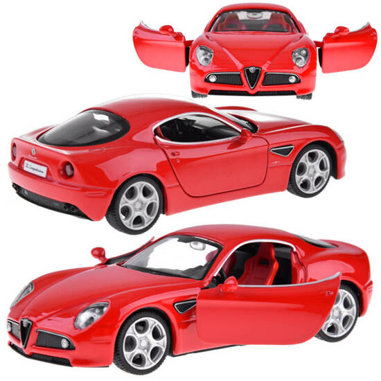 Car metal model Alfa Romeo 8C Competizione scale 1:32 lights ZA4607