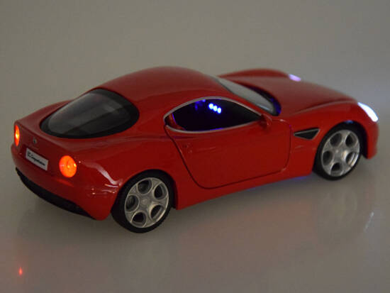 Car metal model Alfa Romeo 8C Competizione scale 1:32 lights ZA4607