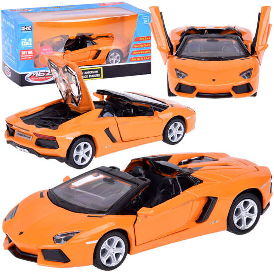 Car metal model Lamborghini Aventador Roadster 1:32 interactive ZA5053