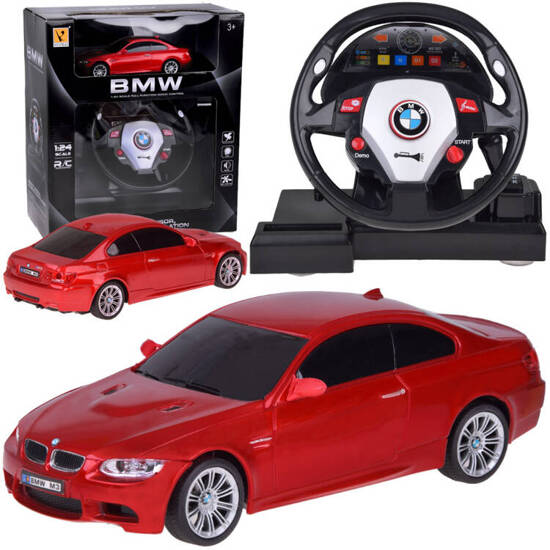 Car with steering wheel Sports BMW 1:24 Remote controlled car RC0661