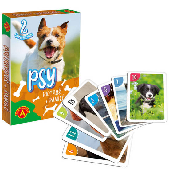 Cards card game PIOTRUŚ + MEMORY - DOGS 2783