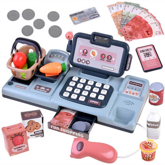 Cash register, weight scanner + smartphone, basket ZA4147