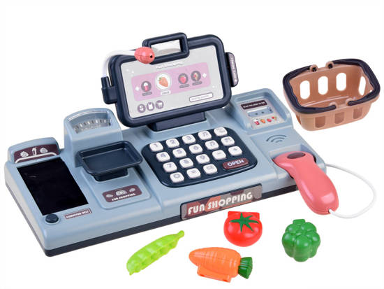 Cash register, weight scanner + smartphone, basket ZA4147