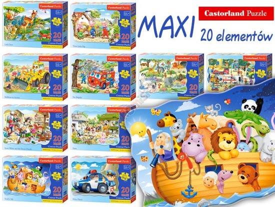 Castorland Puzzle 20 MAXI el. animals CA0014