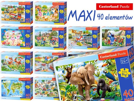 Castorland Puzzle 40 items MAXI large selection CA0015