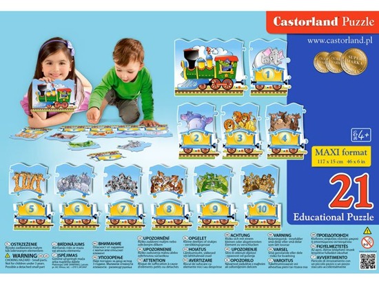 Castorland Puzzle Educational Train CA0024