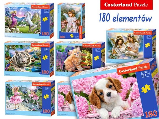 Castorland colorful puzzle of 180 parts CA0008