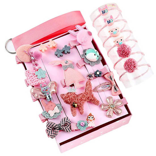 Charming set of hair clips 24ele ZA4383