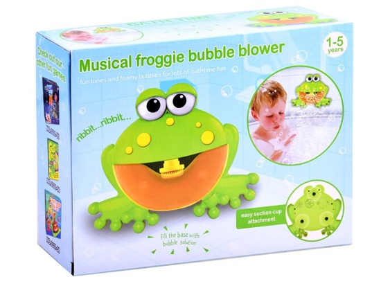 Cheerful frog toy bubble bath ZA2961