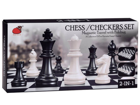 Chess Magnetic checkers 2in1 puzzle game GR0620