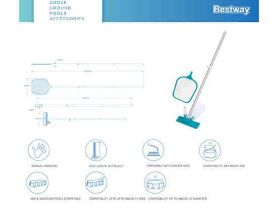 Cleaning kit for pool Bestway 58013