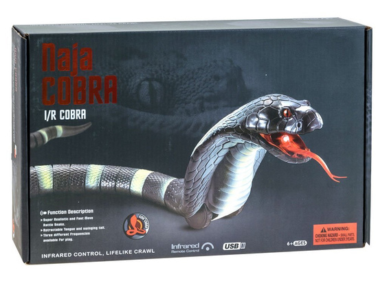 Adventure Force Infra-Red (I/R) Crawling Cobra Battery Remote Control Snake,  112 