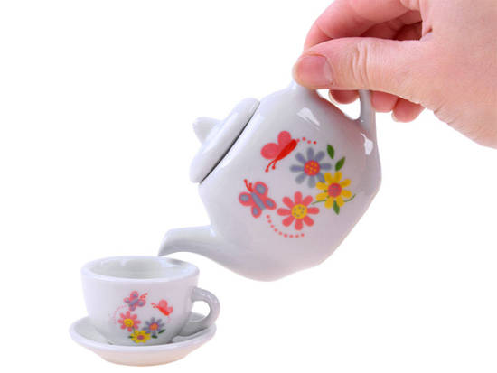Coffee cups saucers. Set of playing utensils ZA2402