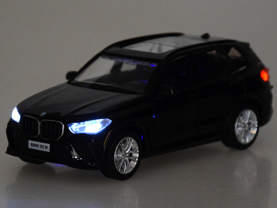 Collectible model BMW X5M metal car light sound ZA5050