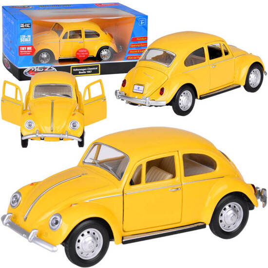 Collector's car Volkswagen Classical Beetle 1967 1:36 metal car light sound ZA5055