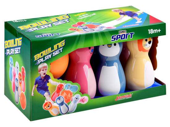 Colorful Animal Bowling rattles 6 pcs SP0687