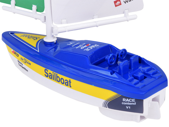 Colorful Sailboat battery operated water boat for children ZA5234