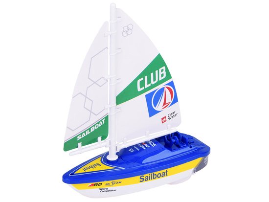 Colorful Sailboat battery operated water boat for children ZA5234