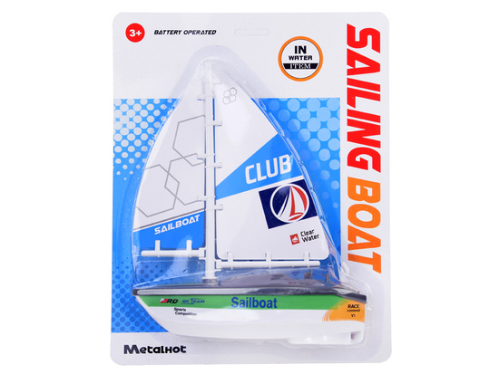 Colorful Sailboat battery operated water boat for children ZA5234